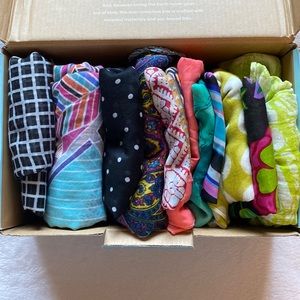 Scarves lot of 11 - different sizes and weight